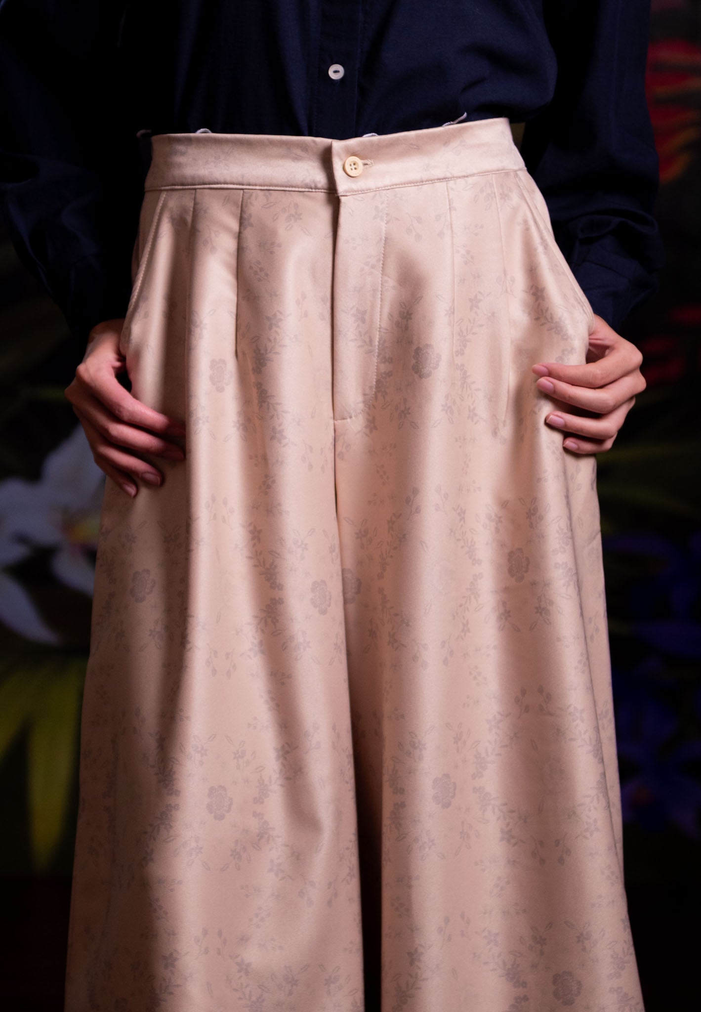 [PO 1 | START SHIPPING 16 FEB] NONAETAL Bougainville Nucifera Whisper Pants WInter Cream