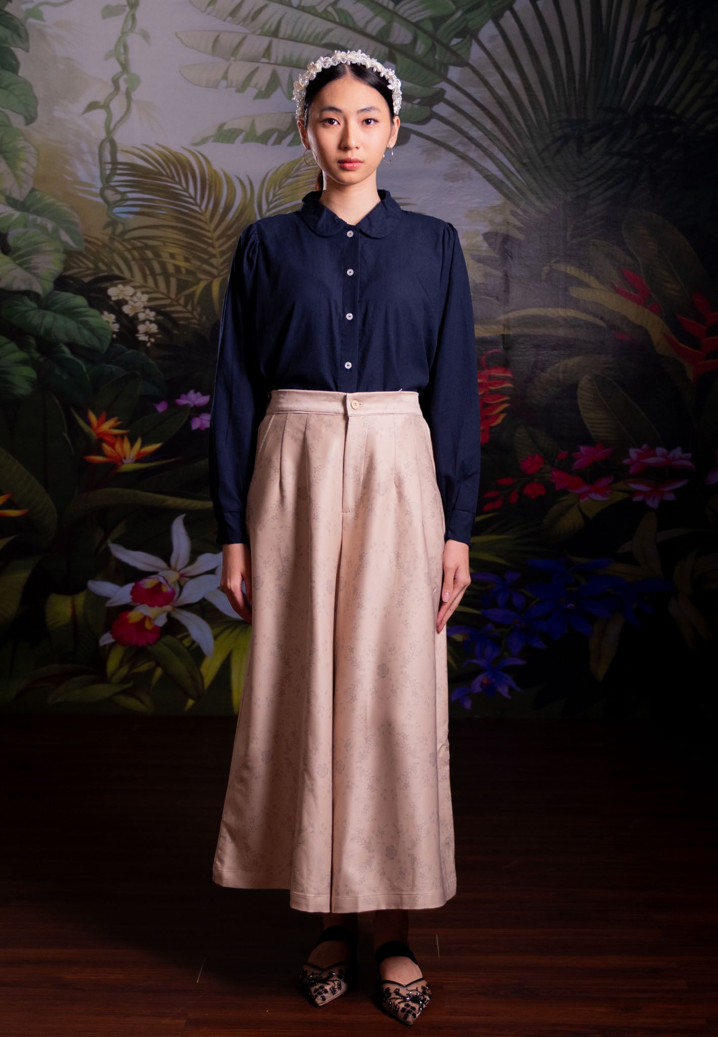 [PO 1 | START SHIPPING 16 FEB] NONAETAL Bougainville Nucifera Whisper Pants WInter Cream