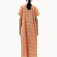 NONA Abaya Dress Short Sleeve Orange