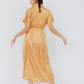 Venice Midi Dress Short Sleeve Orange