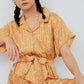 Venice Midi Dress Short Sleeve Orange