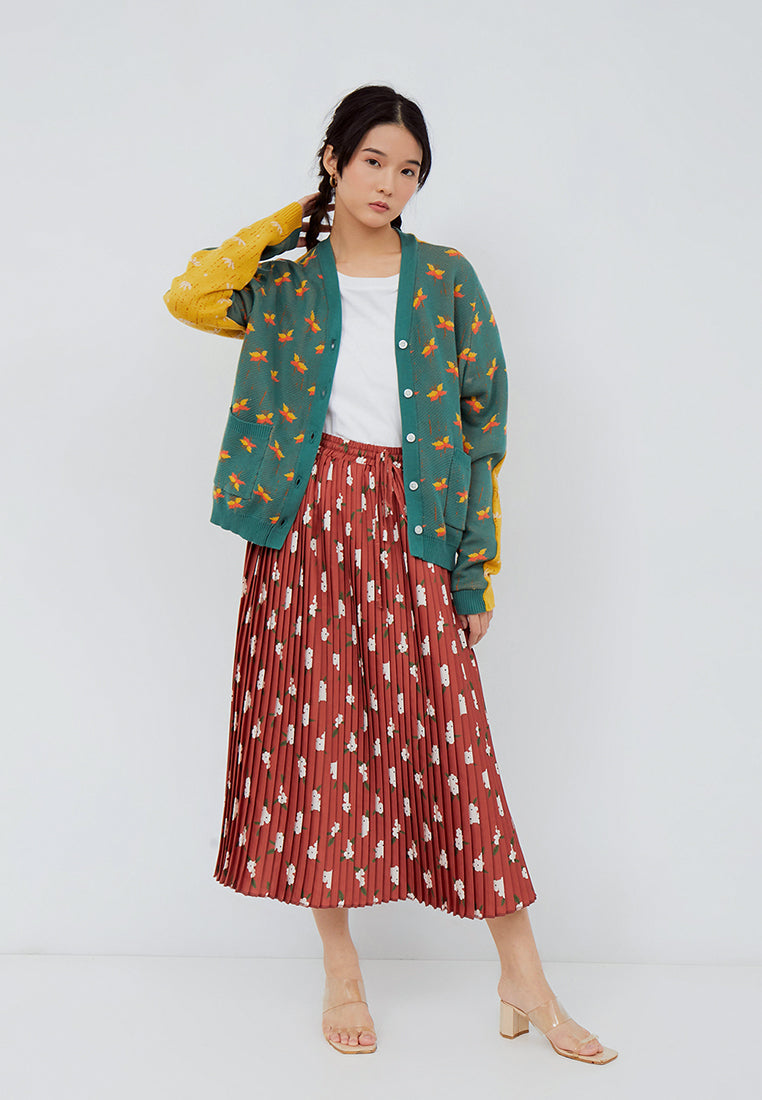 NONA Sonet Knit Cardigan Green